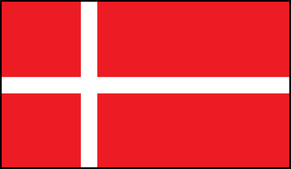 Danmarks flag - odds på landsholdet